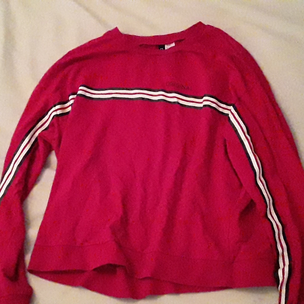 H&M Long sleeve red shirt
